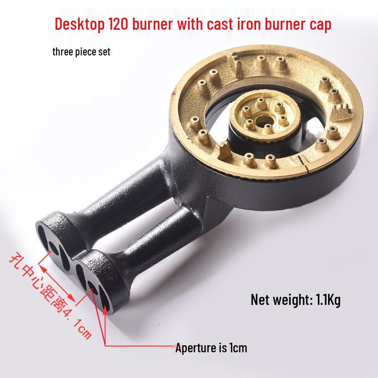 Набор чугунных головок горелок, рассекателей пламени и крышек для газовой плиты