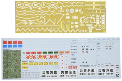 Aoshima Bunka Kyozai Military Model Kit Series Japan Ground Force Parts Set Plastic Model Parts 1/72 Self-Defense General-Purpose Detail-Up
