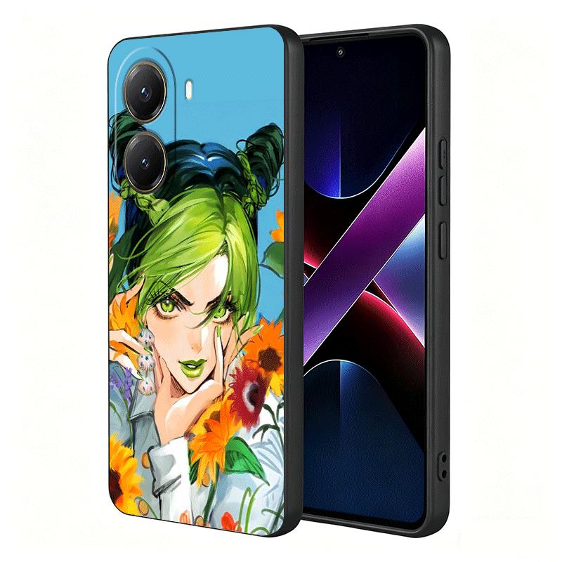 Мягкий чехол для телефона JoJo's Bizarre Adventure Jolyne Cujoh для Xiaomi Poco X5 X6 X7 X8 Pro Max X3 F7 F8 Ultra M8 M7 M6 M5 Redmi 15 15C 14C 13C