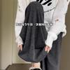 Gray Glutinous Rice Pants Women's Autumn New Small Lazy Relaxed Casual Straight Loose Wide-leg Pants