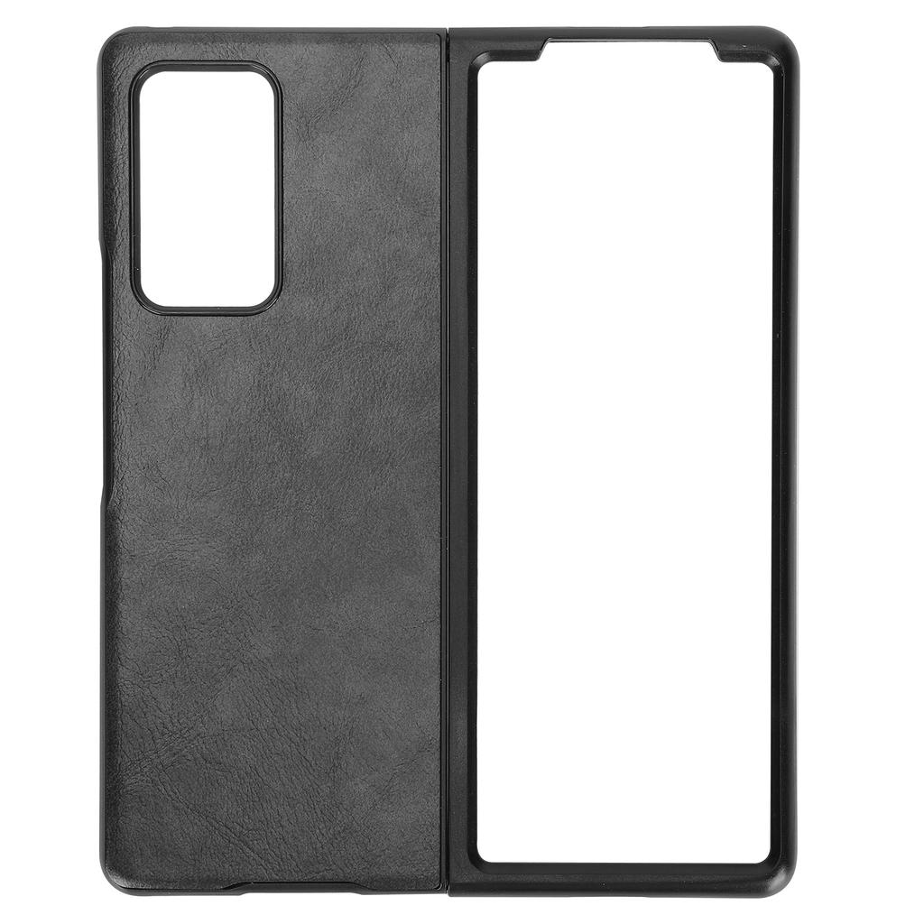 Mobile Phone Leather Case Cover for Samsung Galaxy Z Fold 2 Protective Cover AntiFall Case(Black )