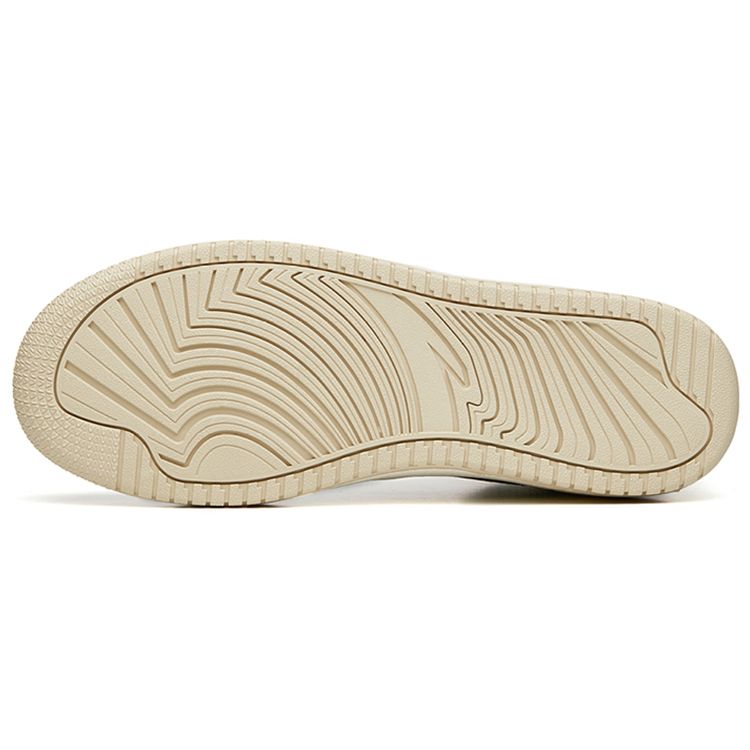 Anta Дышащая ткань, сращивание, универсальные повседневные высокие кроссовки для скейтбординга, мужские кроссовки светло-бежевого цвета 912238013-5