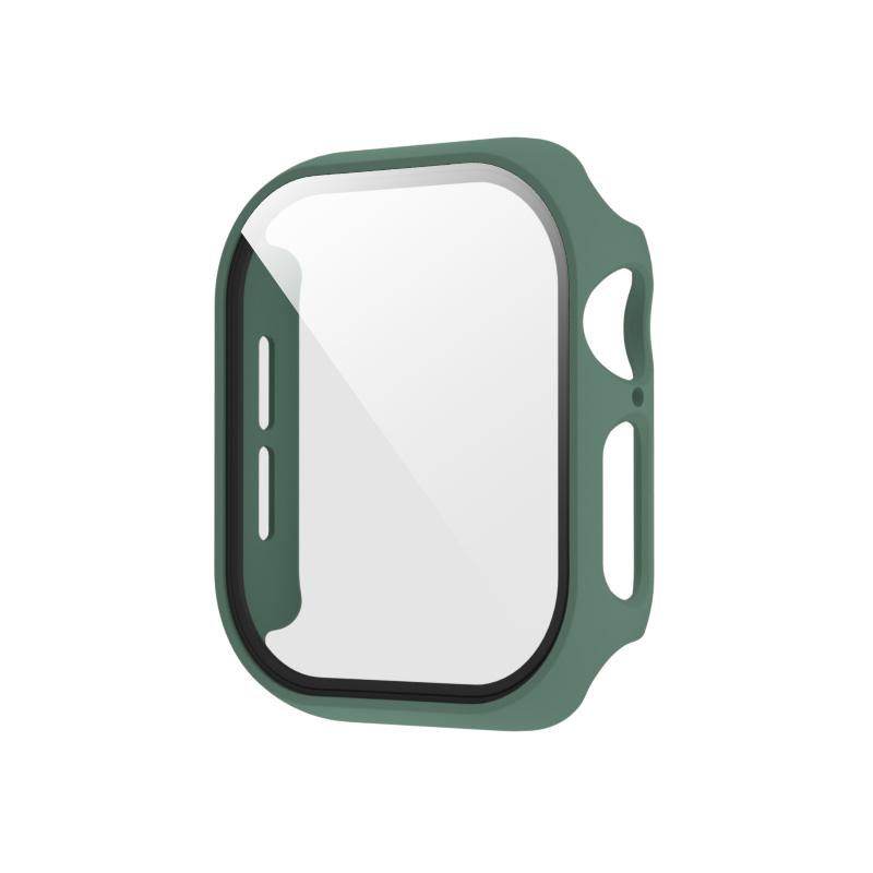 Tempered Glass+Case for Apple Watch Ultra 4 3 2 49 45 41 40 44 42 46mm PC Bumper Protector Cover for iWatch 12 11 10 SE 9 8 7 6 7