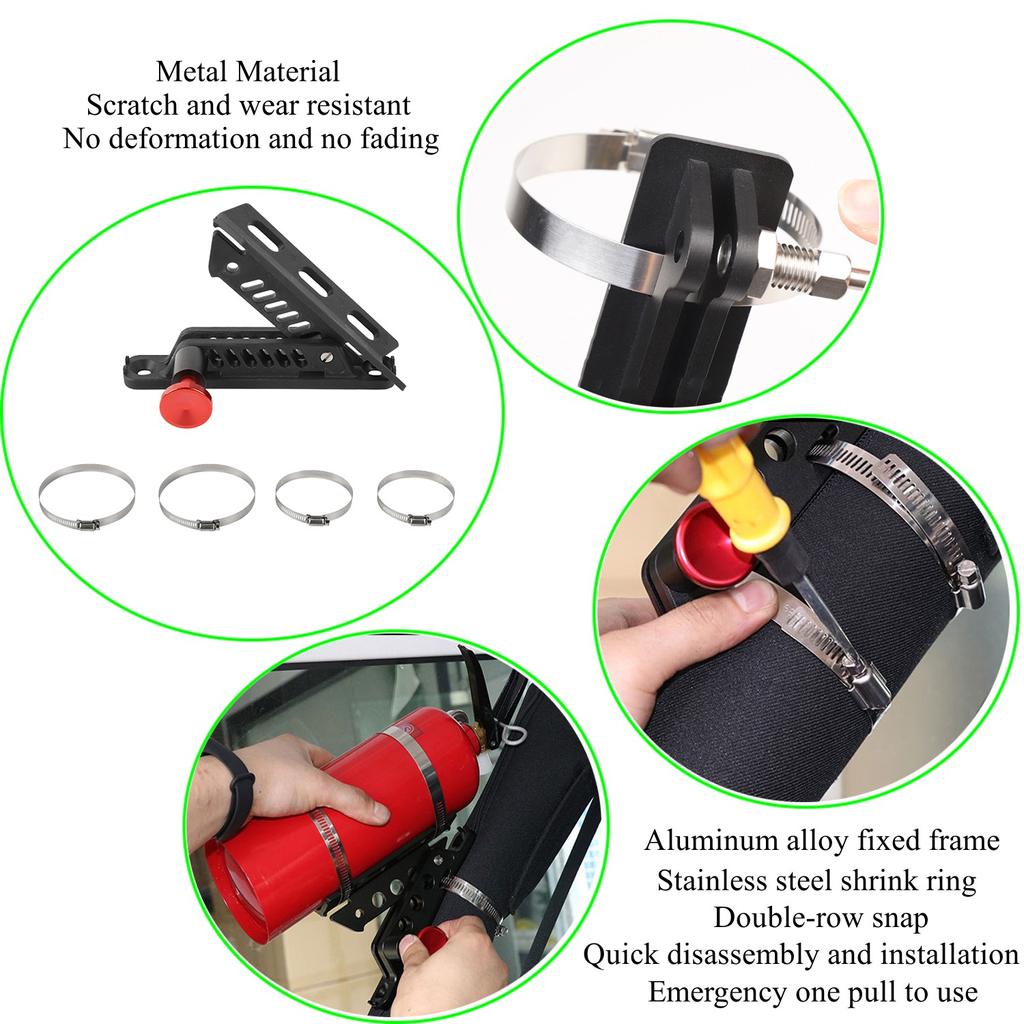 Автомобильный держатель огнетушителя, регулируемый держатель огнетушителя для Jeep Wrangler TJ JK JL 1997-2023 для Ford Bronco