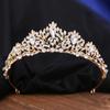 Bridal Crown Colorful Rhinestone Headband Baroque Alloy Crown Wedding Dress Accessories Hair Accessories