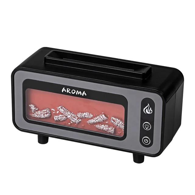 НОВЫЙ 3D имитация камина диффузор 7 цветов светодиодный ультразвуковой эфирное масло огонь пламя увлажнитель воздуха офисное использование 2025