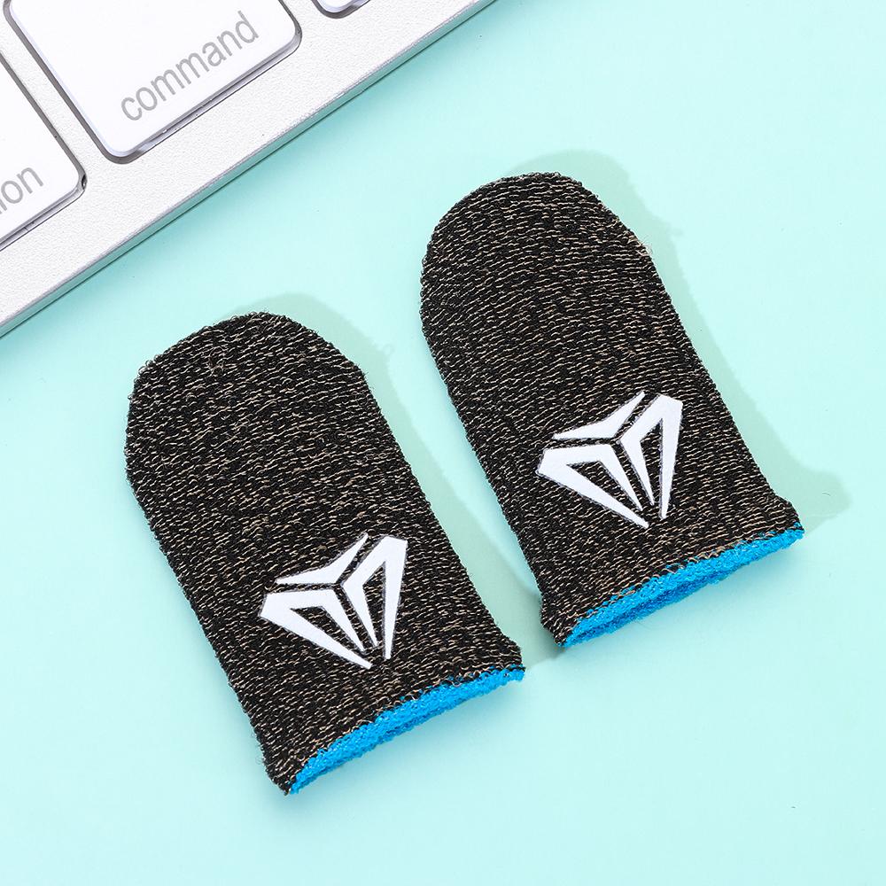 1 Pair Mobile Breathable Sweatproof Finger Cots Anti-slip Game Fingertip Gloves Touch Screen