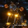 Ring Fork Strip Lamp Motorcycle Turn Signal Light LED Daytime Running Lamp Motor Flasher Light