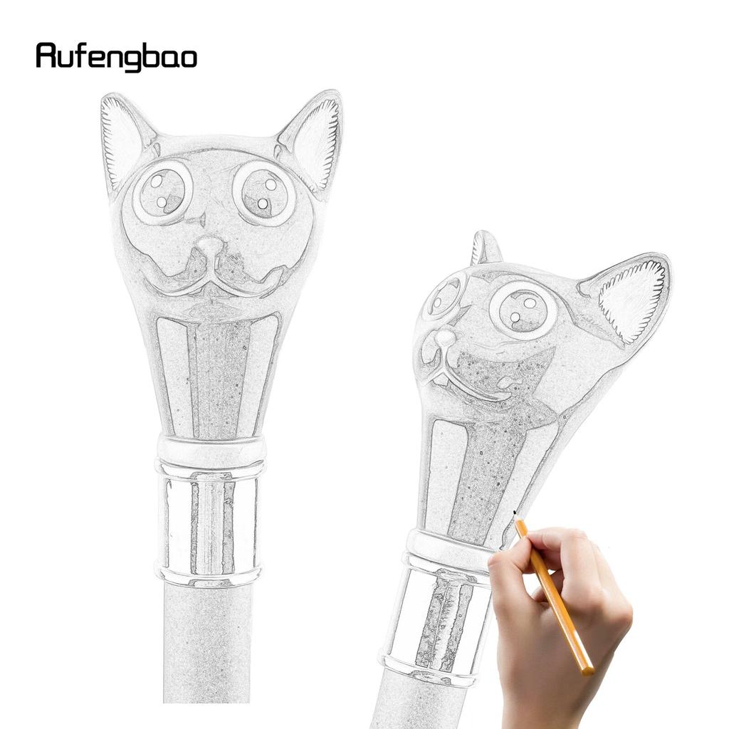 Черный, золотой кот, джентльмен, котенок, трость, модная трость, ручка джентльмена, трость, 93 см