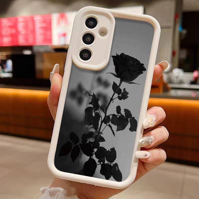 Rose Silhouette Full Coverage Phone Case for Samsung Galaxy S25 Ultra