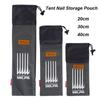 Сумка для хранения принадлежностей для путешествий на открытом воздухе, сумка для колышков и палаток, карман для гвоздей/колышков, чехол