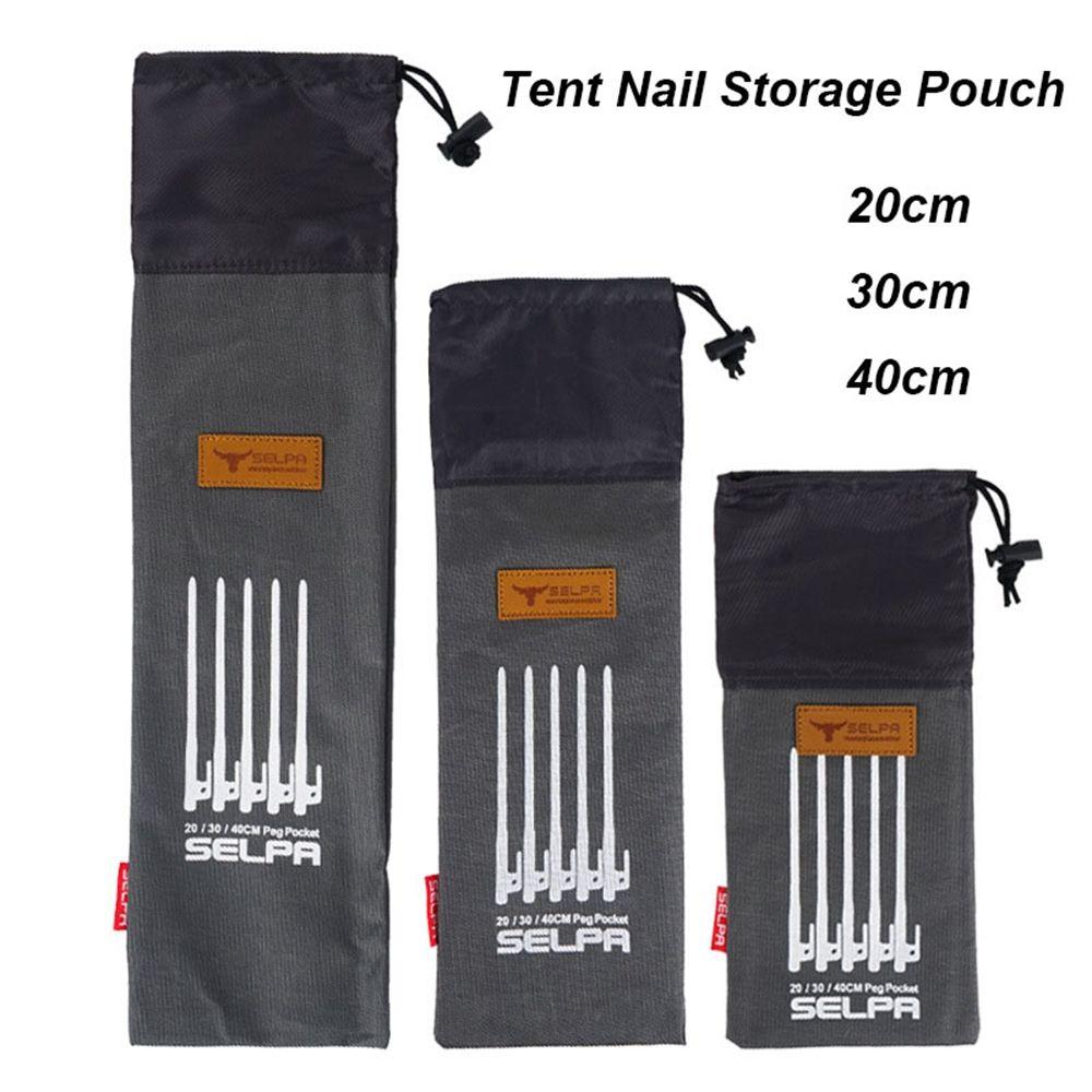 Сумка для хранения принадлежностей для путешествий на открытом воздухе, сумка для колышков и палаток, карман для гвоздей/колышков, чехол