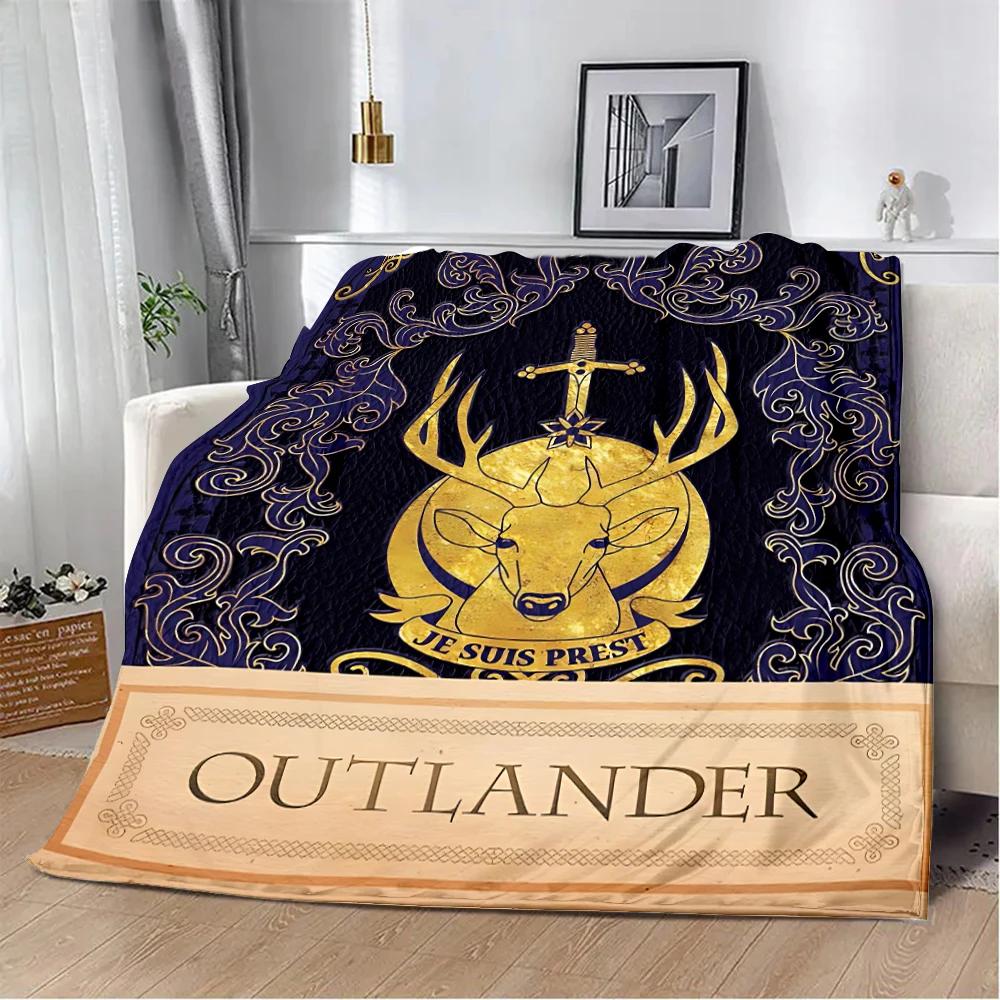 OUTLANDER TV Jamie Fraser Sassenach Dragonfly Printed Blanket Picnic Blanket Warm Soft and Comfortable Home Travel Birthday Gift