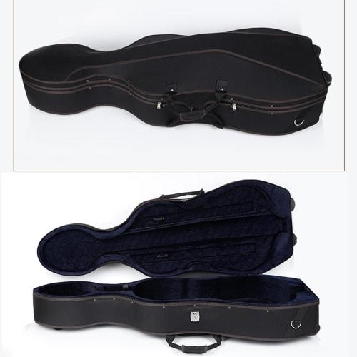 VGVG Lightweight Cello Case, Backpack Style, Adjustable Shoulder Strap, Shockproof Thick EPS Construction, Multiple Pockets, Nylon Protective Instrume