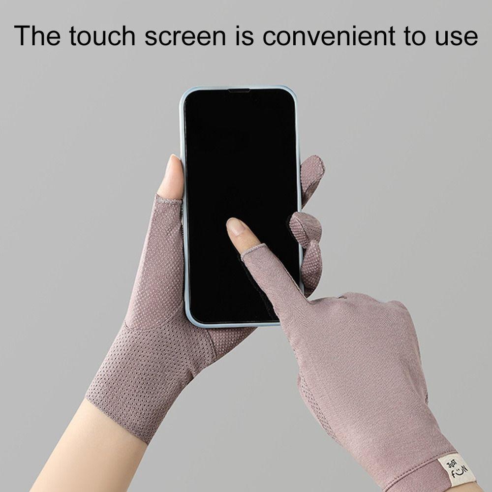 Breathable Touch Screen Anti-UV Thin Gloves Women Gloves Mittens Driving Gloves