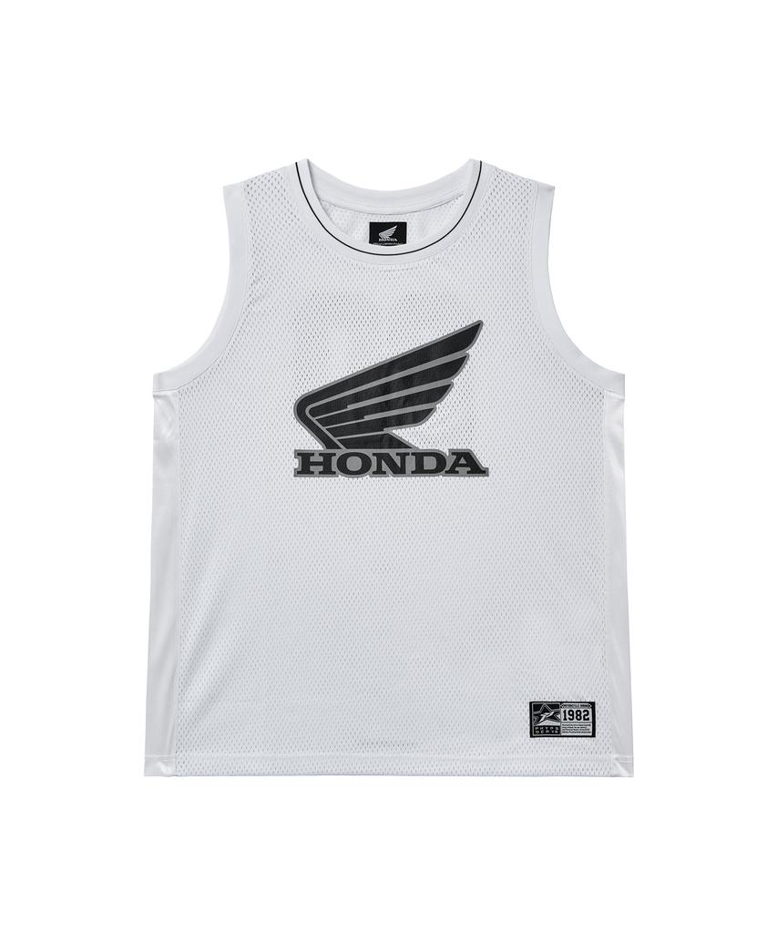 PHYPS MOTORCYCLE Mesh 3M Logo Wing Sleeveless White