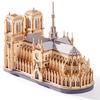Rolife 3D Деревянная головоломка, Модель Собора Парижской Богоматери, Раскрашиваемая Архитектурная модель, Декор интерьера, Атмосфера, Прихожая, Набор для творчества, Сборка своими руками