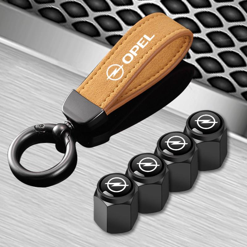 Keychain Rings 4pcs Car Metal Wheel Tire Valve Cover Stem Caps For Opel Astra G H J K F Corsa D Zafira B Insignia n133 Mokka Regal