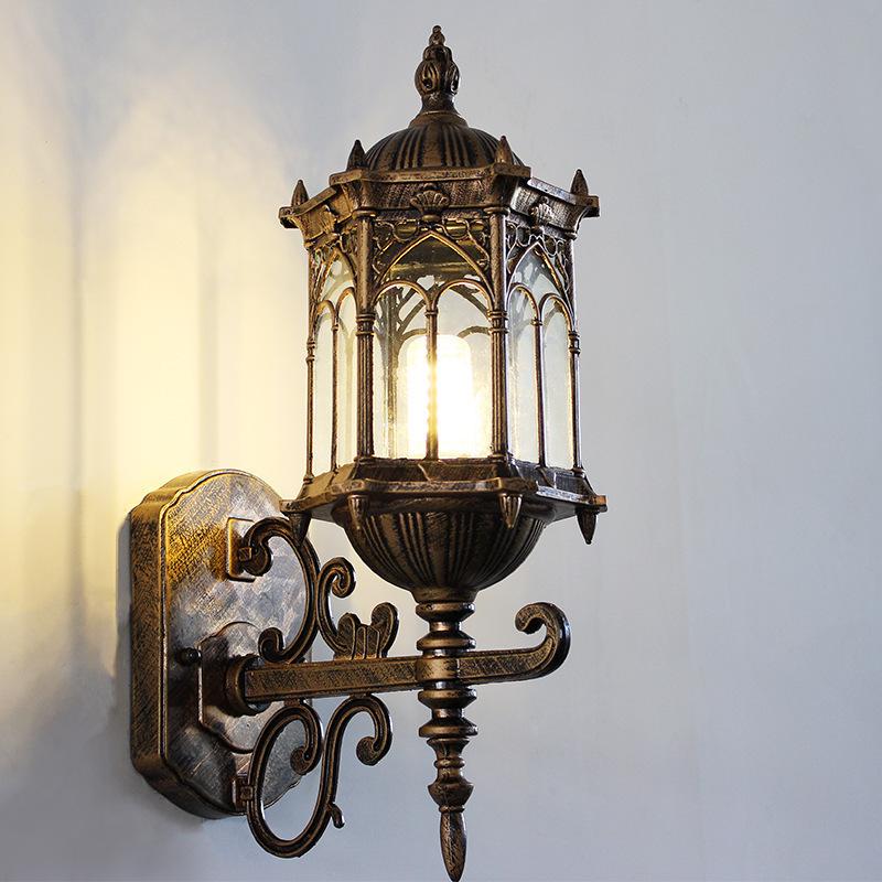Ретро Водонепроницаемый Наружный Настенный Светильник для Балконов, Дворов и Лестниц - Американский/Европейский Стиль