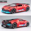 Игрушечная машинка 1/32 масштаба Bugatti Divo Металлическая игрушечная машинка из сплава Литые игрушечные машинки и игрушечные транспортные средства Модель машины Миниатюрная модель машинки Игрушки для детей Рождественский подарок