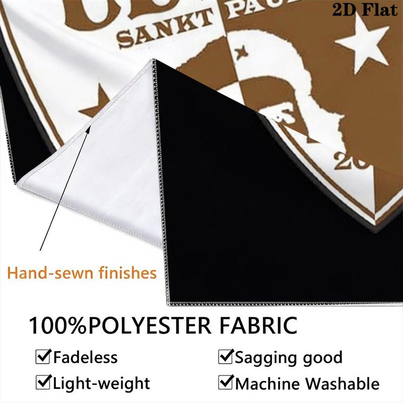 Custom Name FC St. Pauli Wall Tapestry Aesthetic Wall Hanging Printed Fabric Blanket Decorative Tapestries for Bedroom Living Room Home Decor
