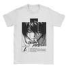 Самая умная футболка Death Note для мужчин 100% хлопок Винтажные футболки Круглый вырез Короткий рукав Одежда Лето