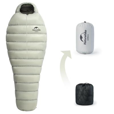 Naturehike Официальный Спящий Мумия Пух Гусиный Ультра Для Одного Минимальная Рабочая Температура 4 Тепло Холод Бедствие Спать в Горе Хранения Сумка
