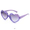 Модные очки с милой сердечкой в ​​форме сердца для девочек, модные очки с защитой от ультрафиолета для активного отдыха, подарок для детей, детские аксессуары