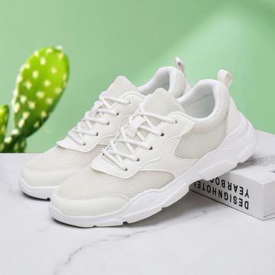 Четыре сезона Сетчатые Дышащие Легкие Повседневные Кроссовки Толстая подошва Шнурки Увеличивают рост Дышащие Большой размер Женская обувь