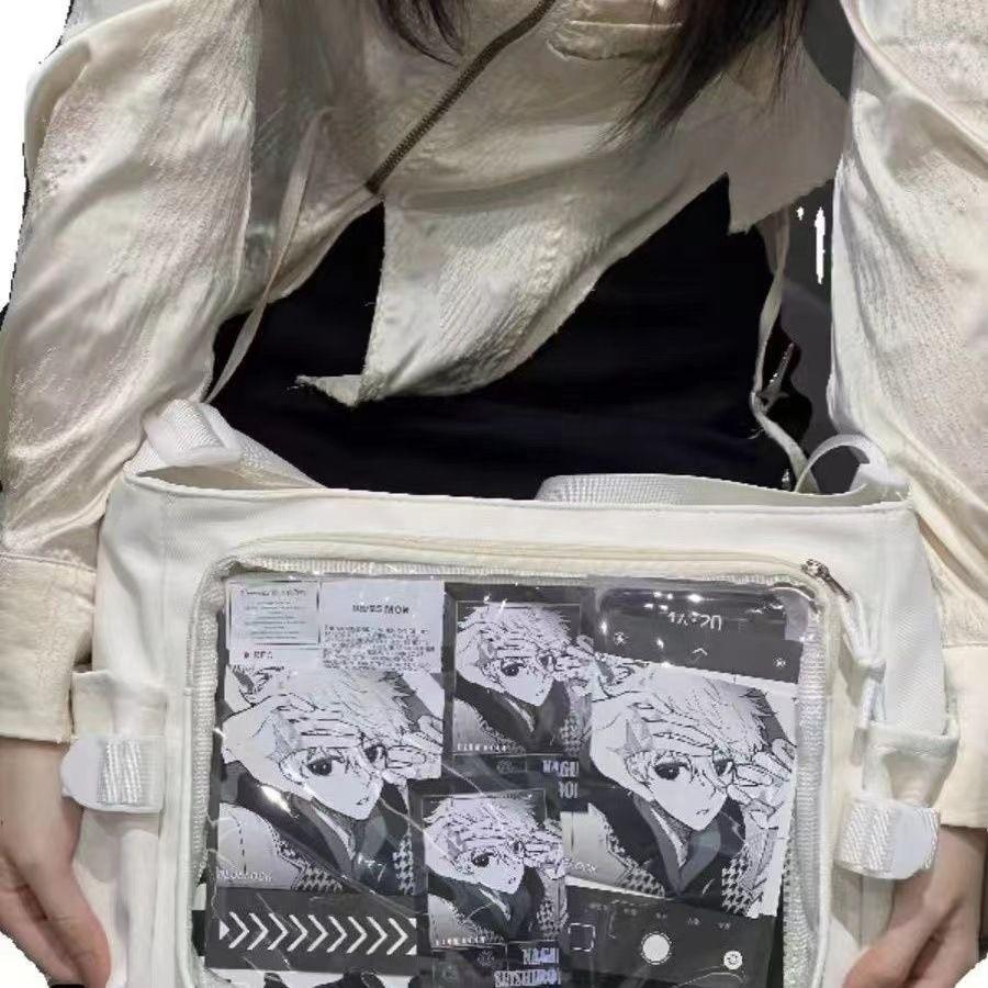 Ежедневная универсальная сумка Y2k Ульцзан Ita Bag Через плечо В класс Сумка через плечо Школьная сумка Харадзюку Для девочек Большая вместимость Повседневная Itabag
