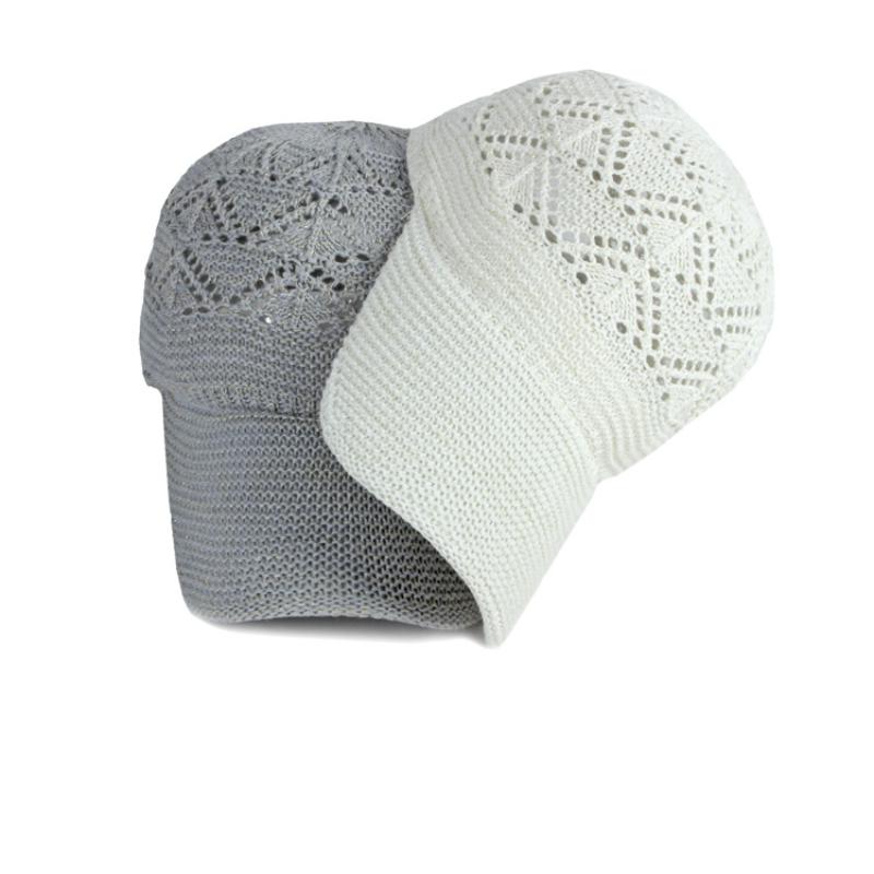 Летняя женская бейсболка с отверстиями, дышащая вязаная кепка, праздничная сетчатая шляпа, козырек, регулируемая кепка, солнцезащитная шляпа EMA