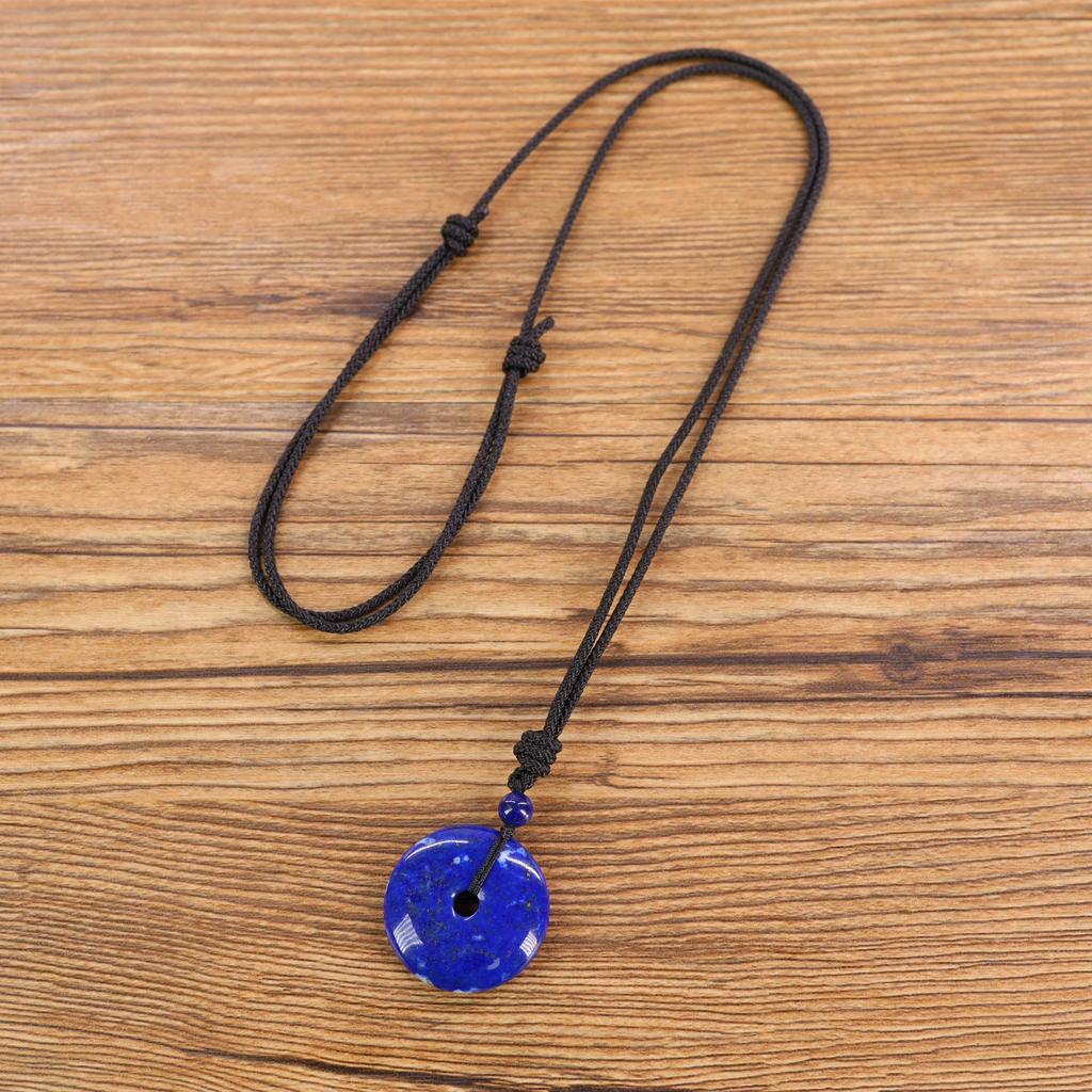 Лазурит Камень Декабря Подвеска-талисман на удачу в виде горошины Унисекс [Coai]