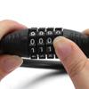 Bike Accessories Cable Chain Resettable Bike Lock 4 Digit Password Combination Number Padlock