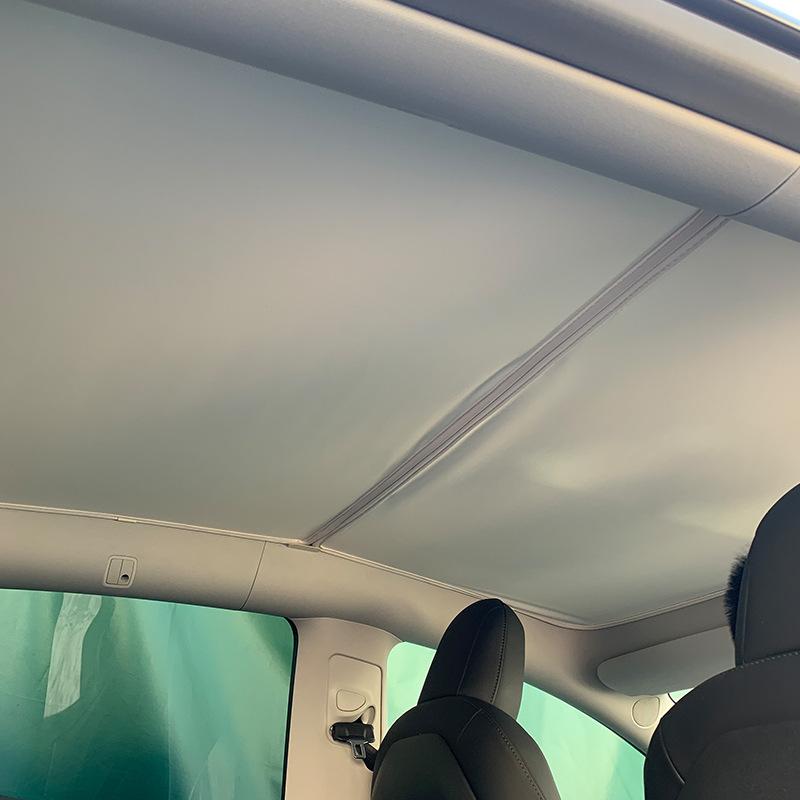 Улучшенный кристаллический солнцезащитный козырек на крышу для Tesla Model Y 3 2025 2025 Автомобильный солнцезащитный козырек на крышу Шторка для люка Сетчатый солнцезащитный козырек Nano