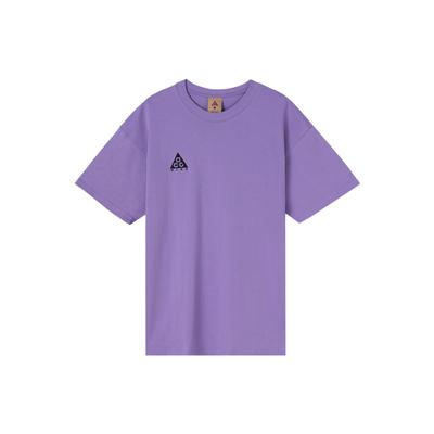 ACG Small Logo Повседневная футболка Мужские топы Атомно-фиолетовый BQ7343-567