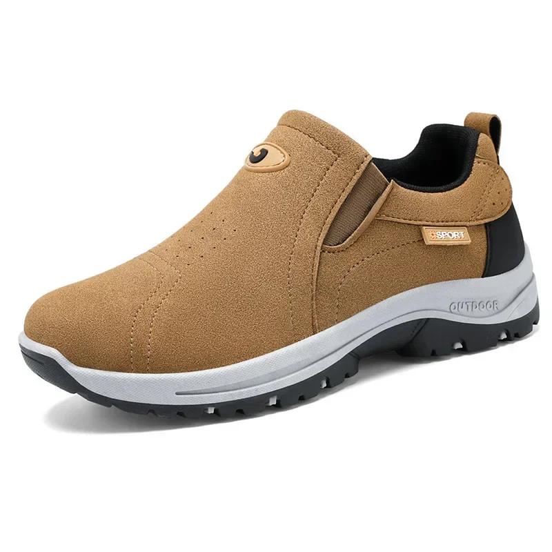 Fashion Large Size Men's Shoes 2025 Spring New Versatile Sports Running Shoes Soft Soled Korean Version Casual Hiking Shoes 40-46