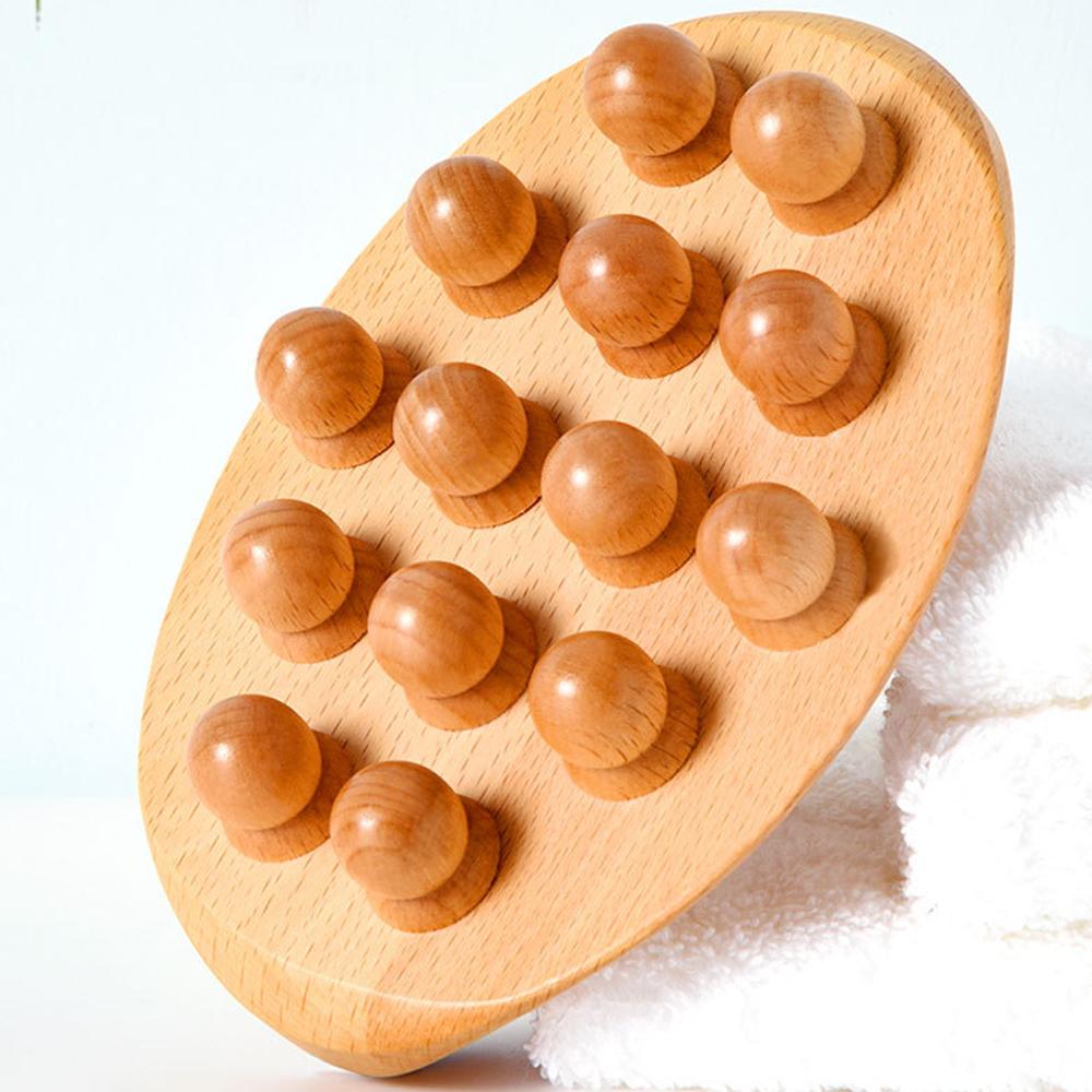 Массажный инструмент Wood Therapy, деревянная массажная щетка для тела для удаления целлюлита, облегчения состояния кожи, коррекции фигуры, лимфодренажный массажер