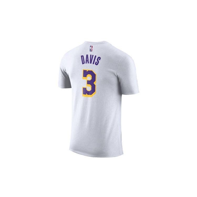Nike Dri-FIT NBA Edition Davis Футболка с коротким рукавом Мужские топы Белые BQ1541-100
