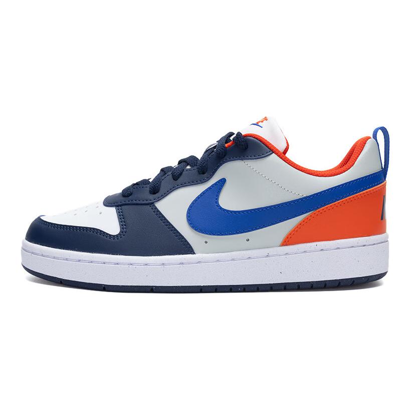 Nike Court Borough Low Recraft GS Midnight Navy Team Orange Kids Sneakers White Light-Silver Hyper-Royal DV5456-401