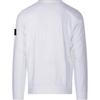 STONE ISLAND Флисовый свитшот с круглым вырезом, окрашенный в готовом виде, белый, мужской, уличная одежда 811562420-V0001
