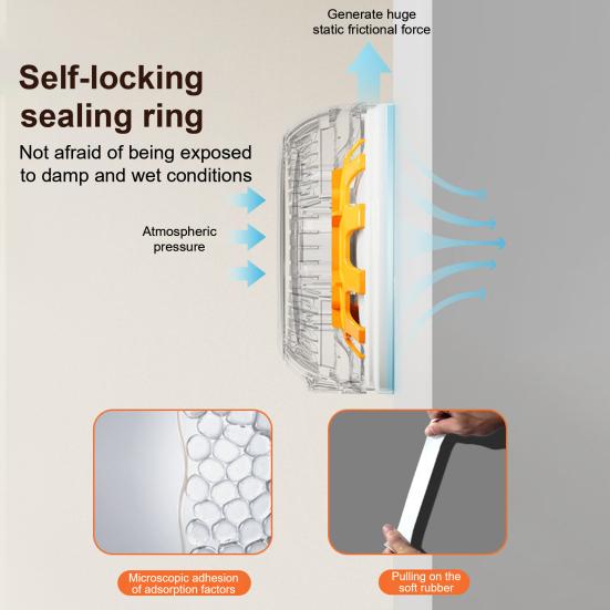 Towel Hanger Heavy Duty Suction Cup Shower Hook Strong Load-bearing