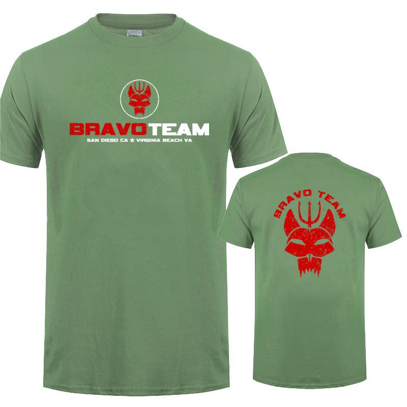 Naval Seals Bravo Team Symbol Seal Team T Shirt Summer Cool Unisex Streetwear Top Short Sleeve Cotton Birthday Gifts Tshirt Dy129