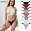 Cotton Thongs for Women Sexy Panties Underwear Solid Color Intimates Lingerie
