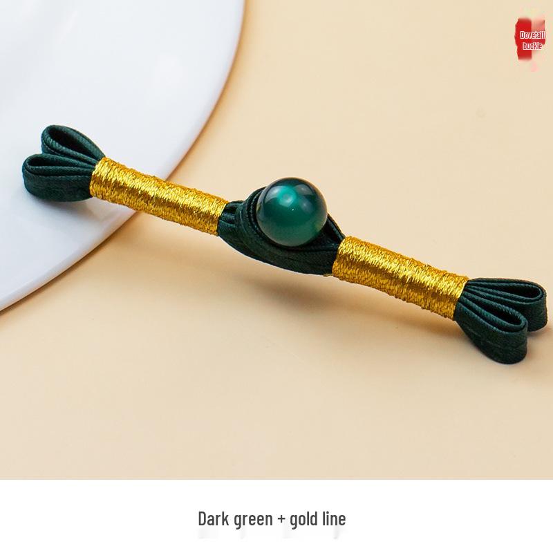 Hengmeihe B-Type Cheongsam Атласный ручной работы с ласточкиным хвостом Декоративные пуговицы Ханфу