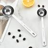 Stainless Steel Measuring Spoon Long Handle Coffee Scoop Spoon Tablespoon 5ml 10ml 15ml 20ml 30ml Cooking Measurement Tool for Ground Coffee
