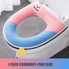 Breathable Linen Toilet Seat Cover Household Summer Waterproof Zipper Toilet Seats Pad Cute Embroieded Bathroom Lid Cover Mat Cloth Toilet Pads