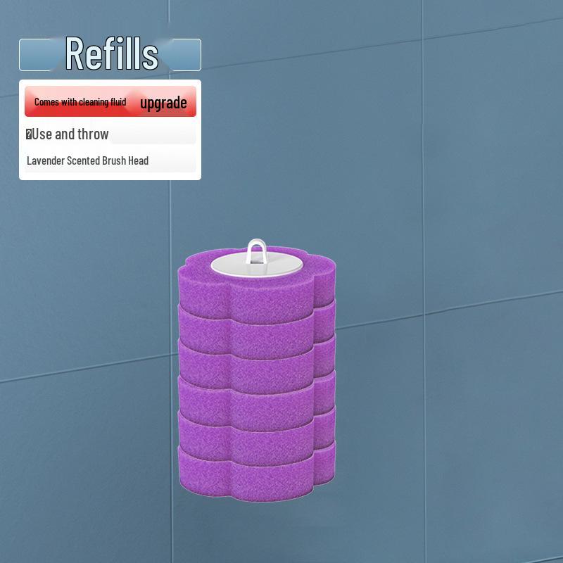 Настенная одноразовая туалетная щетка и сменная головка