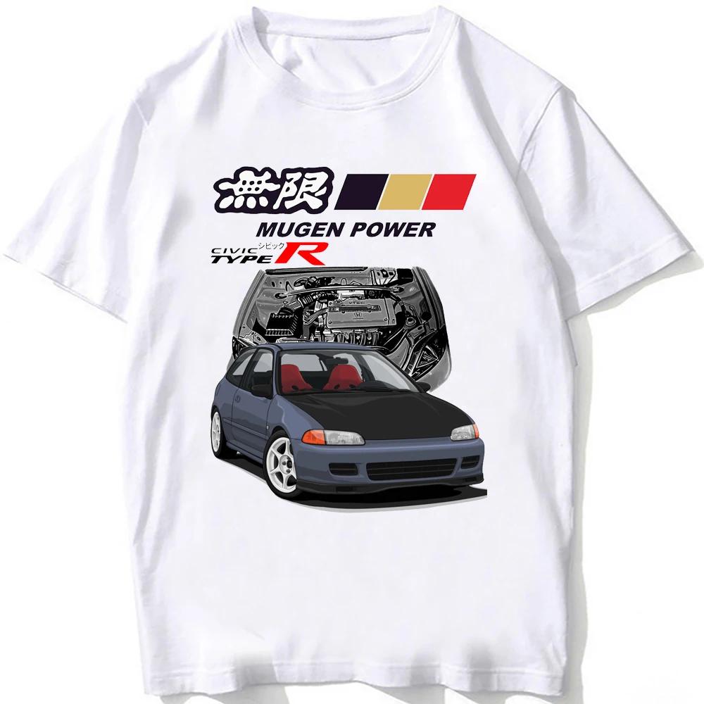 Футболка Civic Type R EG6 Car Legend Новая Летняя Мужская С Коротким Рукавом Винтажная Хип-Хоп Парень Повседневные Футболки Харадзюку JDM Белые Футболки