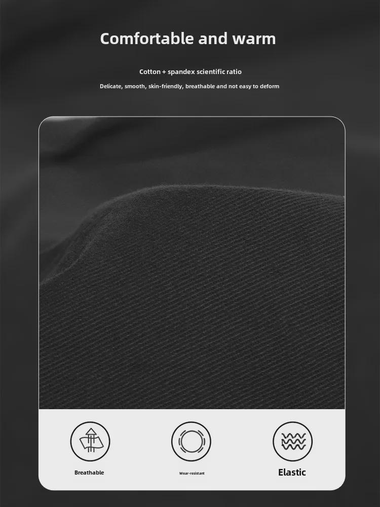 Повседневные брюки из чистого хлопка для мальчиков - Новая коллекция осень-зима 2023 года с бархатом - Для детей и подростков