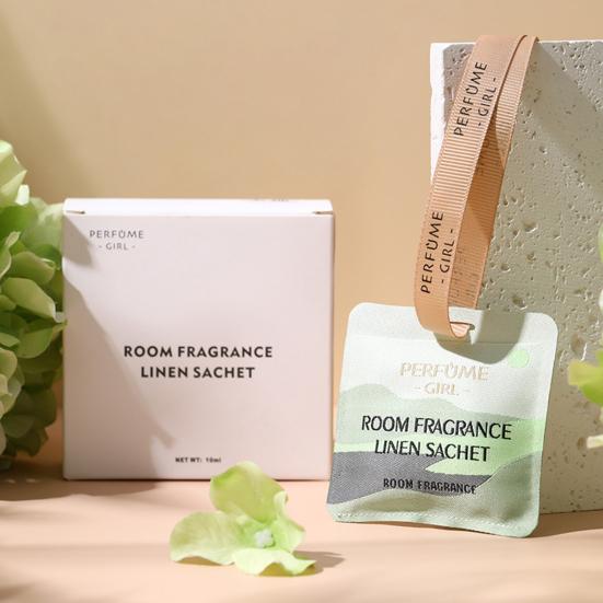 Car Hanging Scented Sachet Bag with Ribbon Magnetic Vent Clip Long Lasting Fragrance Air Purifying Drawer Closet Wardrobe Auto Air Freshener